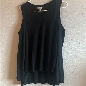 Long sleeve, open shoulder blouse